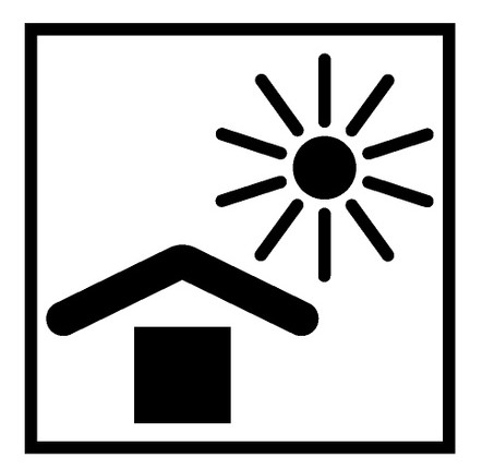 Keep shipment away from heat shipping symbol