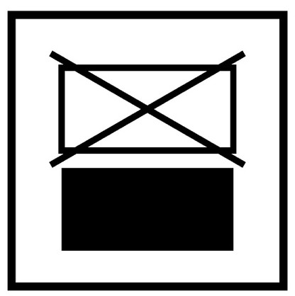 Do not stack shipping symbol